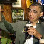 Obama With A Beer And Thumbs Up