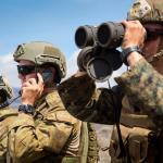 USMC Australian Army Soldiers Radio binoculars lookout