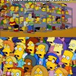 This is very crowded and what is this smell?  | WE ARE NOW DEMONSTRATING THE REAL LIFE OF TRANSPORTATION CROWDS IN 3RD WORLD COUNTRIES; GO FIND A PLACE OF YOUR OWN TO ENJOY THE MOMENT | image tagged in simpsons education | made w/ Imgflip meme maker