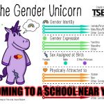 Gender unicorn  | COMING TO A SCHOOL NEAR YOU | image tagged in gender unicorn | made w/ Imgflip meme maker