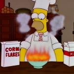Homer Breakfast Fire meme