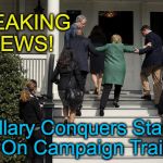 hillary masters the staircase | BREAKING NEWS! Hillary Conquers Stairs On Campaign Trail | image tagged in hillary masters the staircase | made w/ Imgflip meme maker