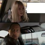 awkward kid questions the rock driving