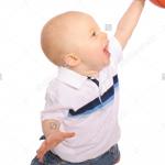 baby basketball dunk