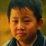 Sad Asian boy