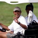 Obama golfing meme