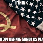 It does to me. :D | I THINK; THIS IS HOW BERNIE SANDERS WAS BORN | image tagged in communism and capitalism,crush the commies,memes | made w/ Imgflip meme maker