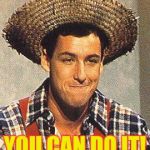 cajun man | YOU CAN DO IT! | image tagged in cajun man | made w/ Imgflip meme maker