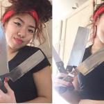 Knife-Wielding Girlfriend