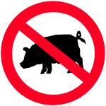 no pork swine pig