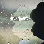 Sad frog pepe