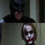 Joker scares Batman
