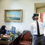 Virtual reality President meme