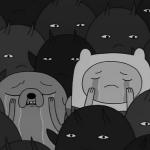 Finn and Jake crying