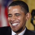 Laughing Obama