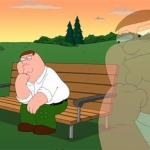 pensive reflecting thoughtful peter griffin meme