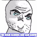 Not Okay Rage Face | THE FACE YOU MAKE WHEN THE HIGH SCHOOL KID CAN GROW MORE FACIAL HAIR THAN YOU | image tagged in memes,not okay rage face,facial hair | made w/ Imgflip meme maker