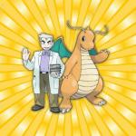 Pokemon professor oak & dragonite