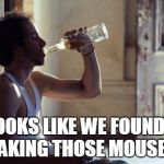Mouse meme | IT LOOKS LIKE WE FOUND THE GUY MAKING THOSE MOUSETRAPS. | image tagged in memes | made w/ Imgflip meme maker