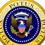A P.O.T.U.S.  The President of The United States  seal meme