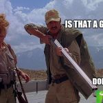 False image | IS THAT A GRABOID? NOPE THAT IS A RANDOM IMAGE; DON'T SHOOT!! | image tagged in tremors | made w/ Imgflip meme maker