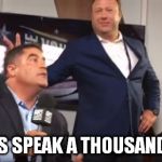 Alex Jones Being Alex Jones | PICTURES SPEAK A THOUSAND WORDS | image tagged in alex jones young turks,so true memes,dncleaks,funny memes,bunny ears | made w/ Imgflip meme maker