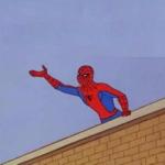 Spiderman Roof Reversed meme