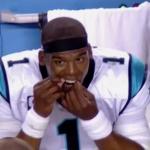 Cam Newton flossing