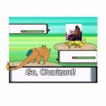 Basically everyone in Pokemon Sun/Moon | A wild Abra appeared! Go, Charizard! Beyond evolution, mega evolve! | image tagged in controversial pokemon battle,scumbag | made w/ Imgflip meme maker
