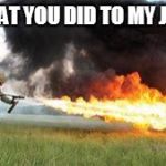 Kill Joke | WHAT YOU DID TO MY JOKE | image tagged in kill it with fire,anti joke | made w/ Imgflip meme maker