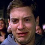 tobey maquire crying