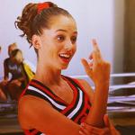 Cheerleader middle finger