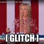 Matrix Glitch | [ GLITCH ] | image tagged in hillary matrix,green screen debate,hillary clinton 2016,trump 2016 | made w/ Imgflip meme maker