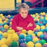 old lady ball pit