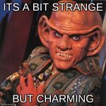 Posting and commenting is not rocket science | ITS A BIT STRANGE; BUT CHARMING | image tagged in memes,quark | made w/ Imgflip meme maker