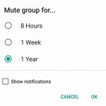 whatsapp mute