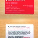 Labour Party Card Sides