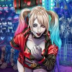 Harley Quinn | AWW YOU THINK YOUR SCARY; I KNOW SCARY AND YOU DON'T HAVE HIS SMILE | image tagged in harley quinn | made w/ Imgflip meme maker