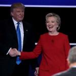 Trump Shakes Clinton's Hand