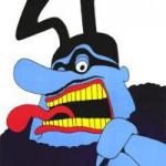 Blue Meanie Angry