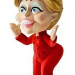 Dr Hillary, the plastic perjury doll!