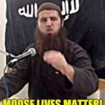 Not a word was mentioned about squirrels | MOOSE LIVES MATTER! | image tagged in jumping jihad,perfectly timed picture,moose | made w/ Imgflip meme maker