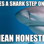 Shark | HOW DOES A SHARK STEP ON A LEGO? I MEAN HONESTLY? | image tagged in shark,memes,austin powers honestly,shark_head_out_of_water | made w/ Imgflip meme maker