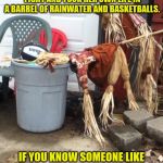 Scarecrow Suicide | AFTER BATTLING MONTHS OF DEPRESSION, SALLY FINALLY GAVE UP THE FIGHT AND TOOK HER OWN LIFE IN A BARREL OF RAINWATER AND BASKETBALLS. IF YOU KNOW SOMEONE LIKE SALLY, PLEASE HELP THEM BEFORE IT'S TOO LATE... | image tagged in halloween,suicide,depression,funny memes,scary,thanksgiving | made w/ Imgflip meme maker