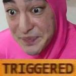 Pink guy triggered meme