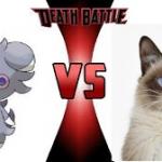DEATH BATTLE ESPURR VS MOODY CAT meme