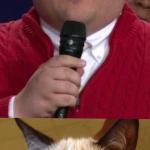 Ken Bone vs. Grumpy Cat meme