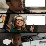 The Rock Driving Hillary meme