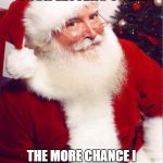 Christmas is coming | THE EARLIER YOU POST YOUR LETTERS TO ME; THE MORE CHANCE I WILL GET YOU WHAT YOU WANT FOR CHRISTMAS | image tagged in santa claus,memes,christmas memes,christmas | made w/ Imgflip meme maker