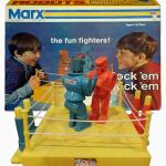 red blue robot boxing game elections